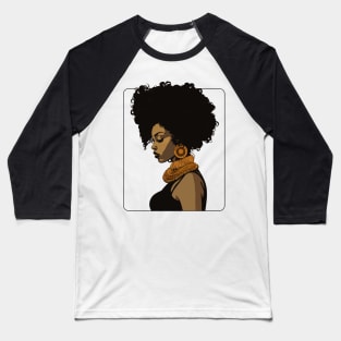 Afro Sista Art Baseball T-Shirt